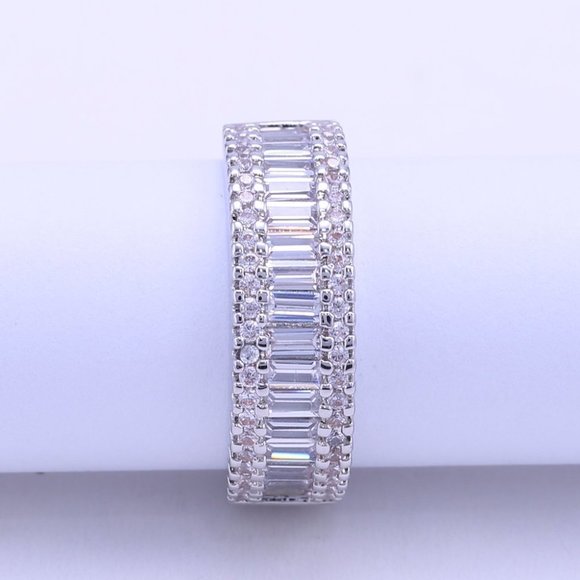 🎁 Trendy Anillos Crystal Round Gemstone 925 Silver Ring for Women,VIP532 - Picture 1 of 10